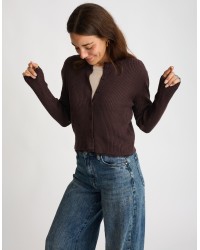 Cardigan Costine inserti Pizzo
