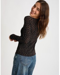 Maglietta Ultralight Cashmere Floccato Maculato