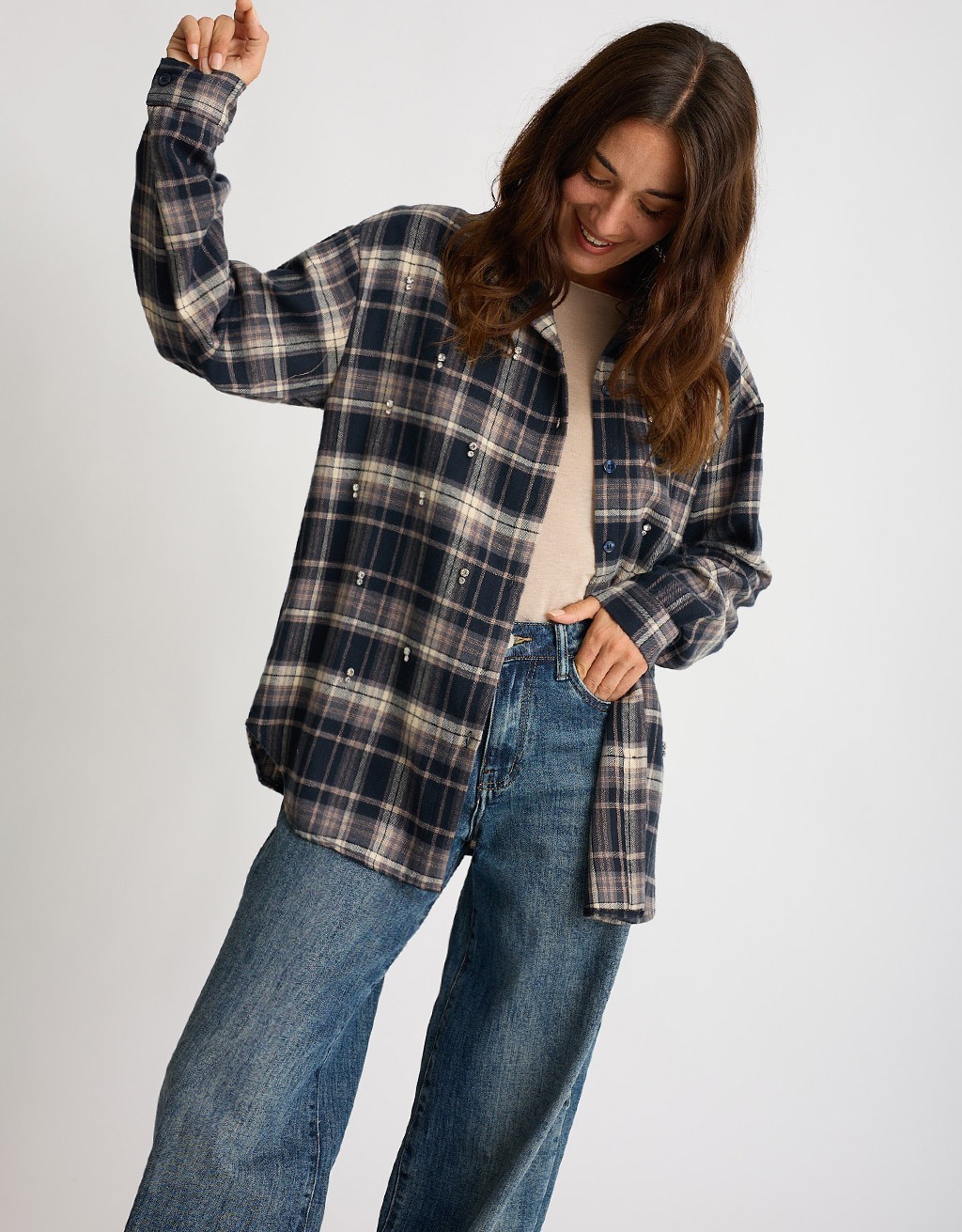 Giacca Camicia Panno Quadro Castoni