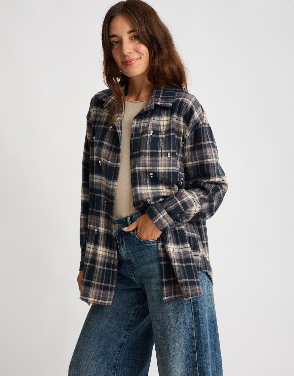Giacca Camicia Panno Quadro Castoni