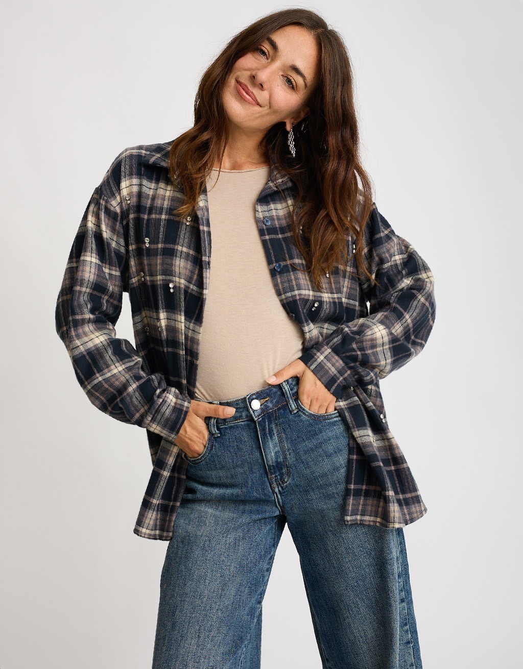 Giacca Camicia Panno Quadro Castoni