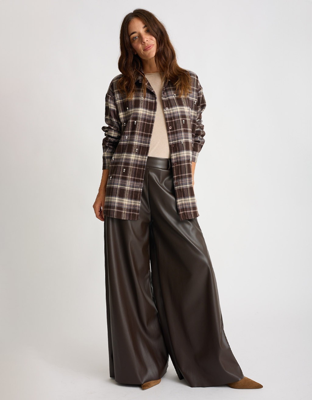Giacca Camicia Panno Quadro Castoni