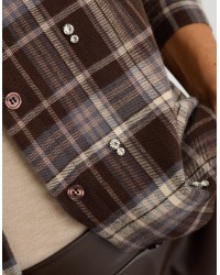 Giacca Camicia Panno Quadro Castoni