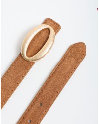 Cintura Pelle Fibbia Anello