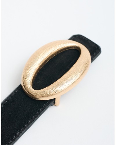Cintura Pelle Fibbia Anello