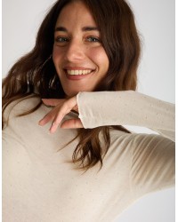 Maglietta Ultralight Cashmere Strass