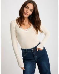 Maglietta Ultralight Cashmere Pizzo