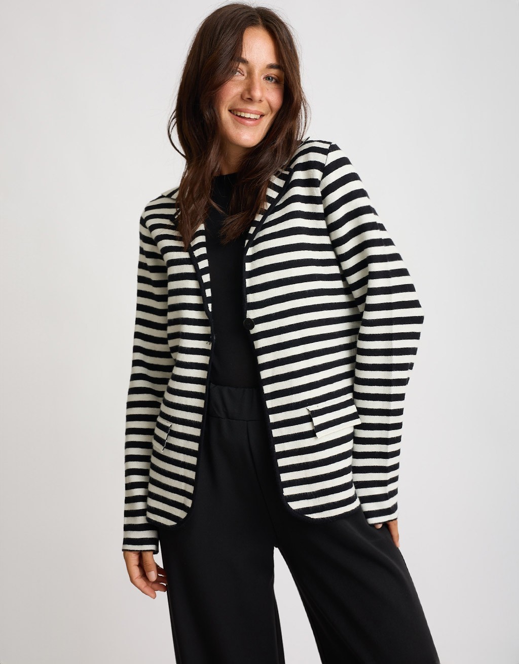 Giacca Maglia Righe