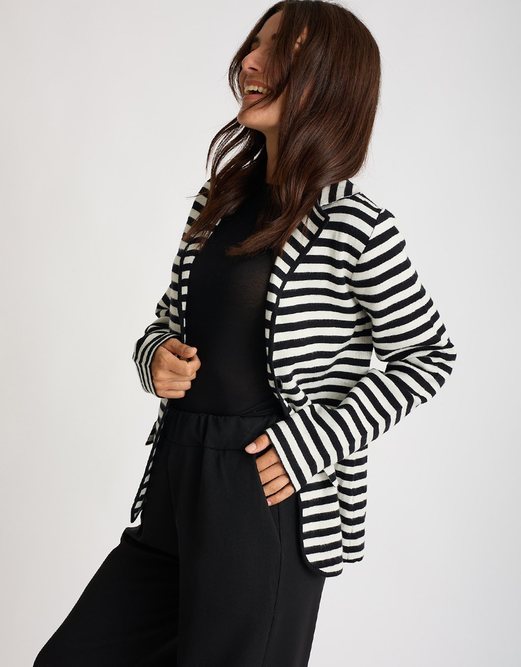 Giacca Maglia Righe