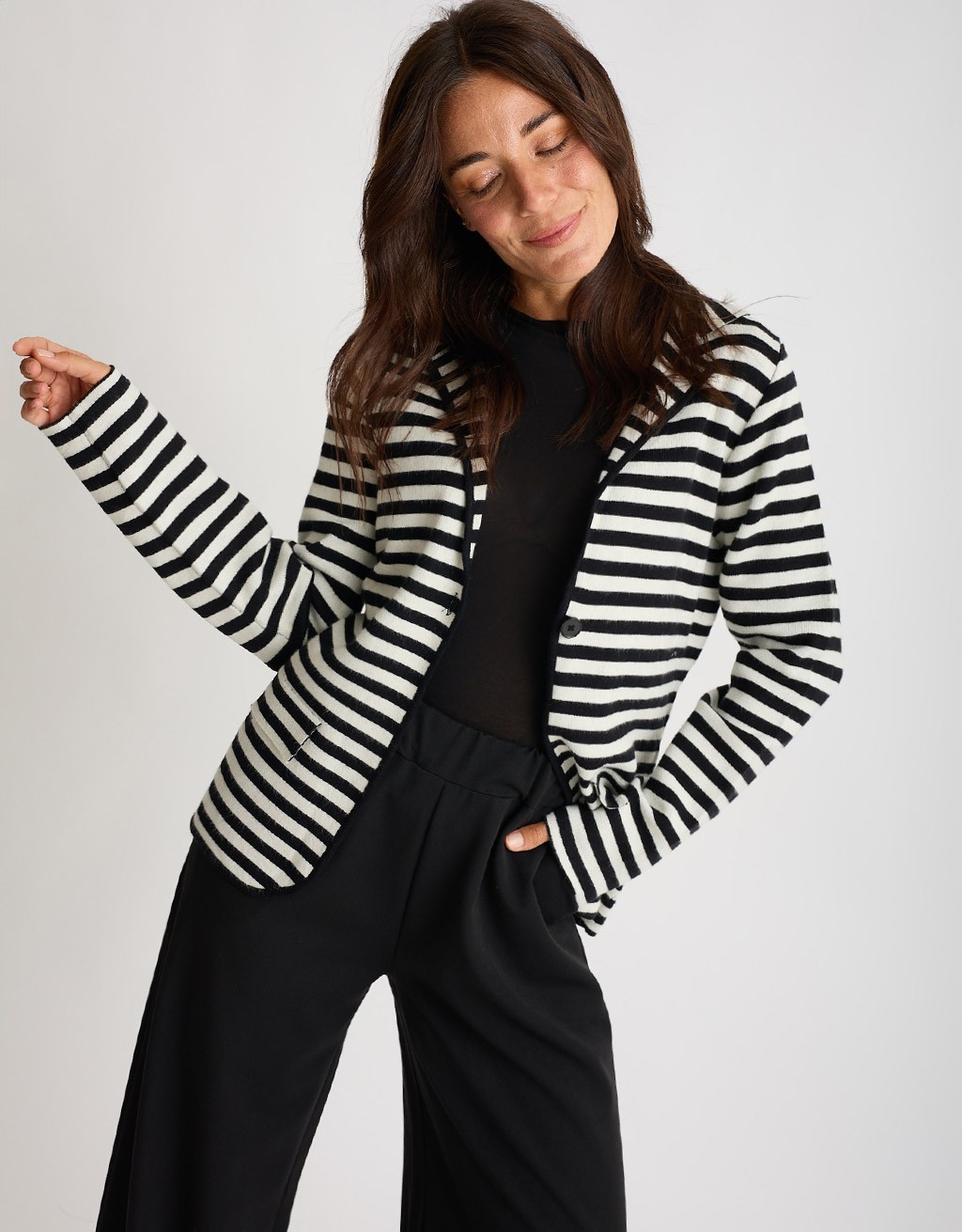 Giacca Maglia Righe