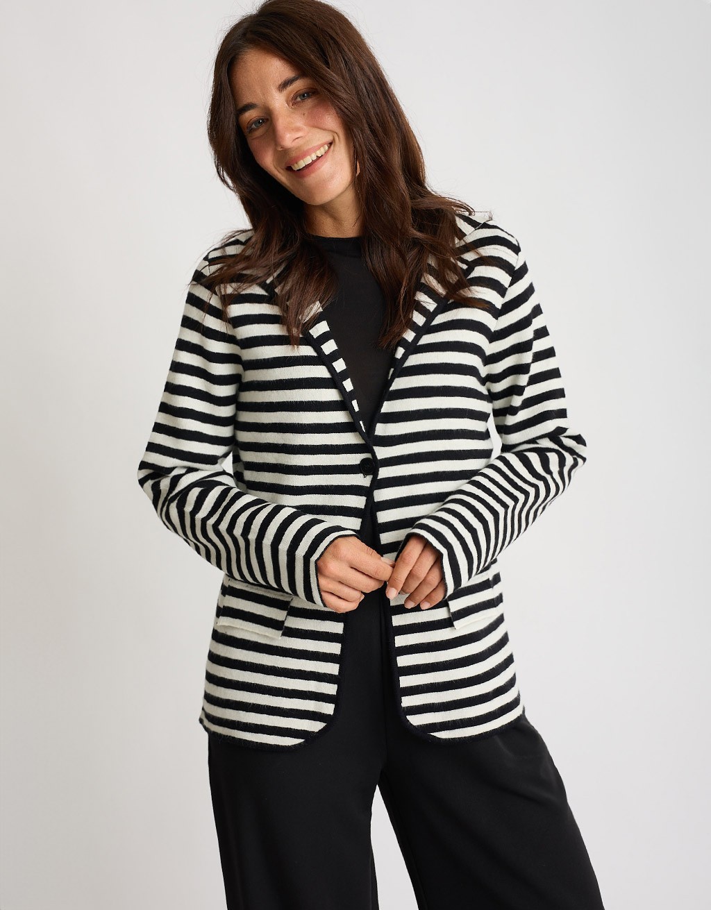 Giacca Maglia Righe