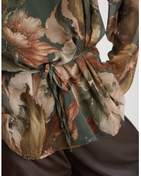 Camicetta Georgette Fantasia Laccio