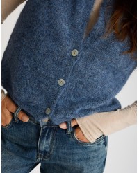 Gilet Melange Con Lana
