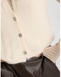 Gilet Melange Con Lana