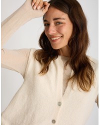 Gilet Melange Con Lana