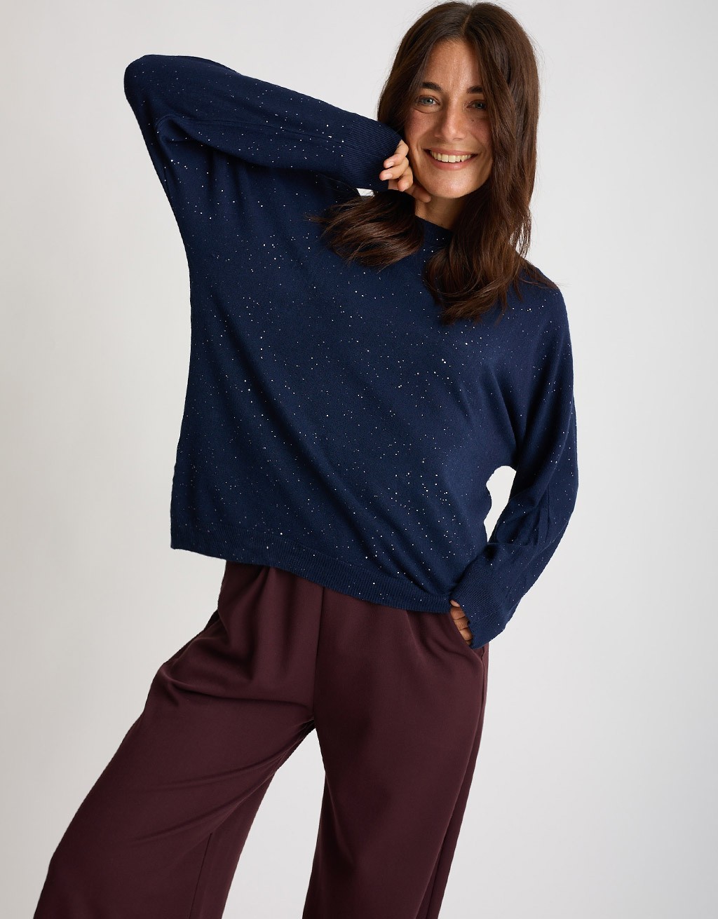 Maglioncino Over Micro Paillettes