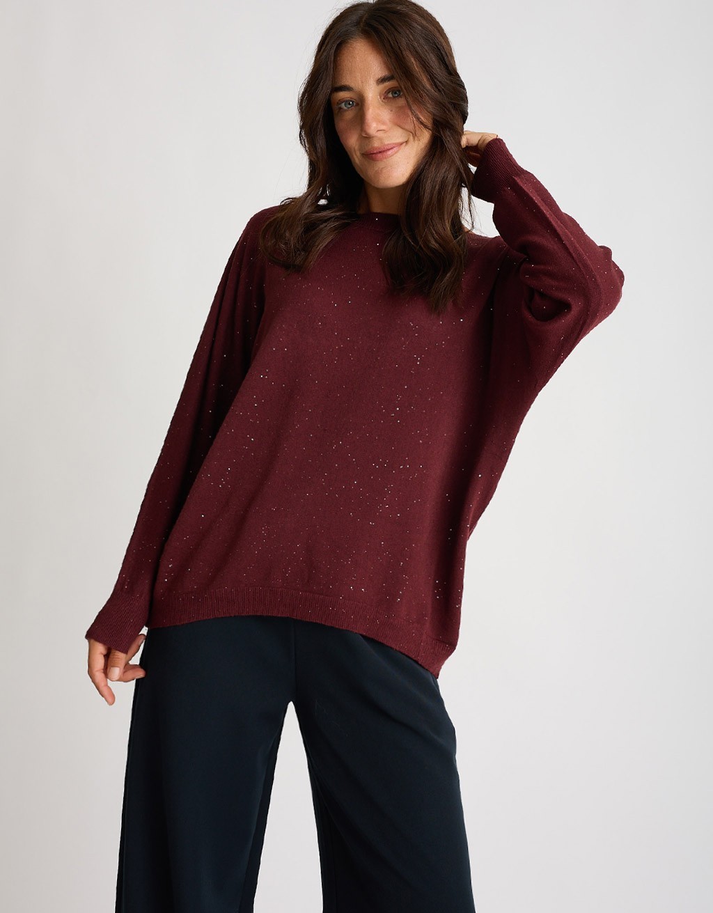 Maglioncino Over Micro Paillettes