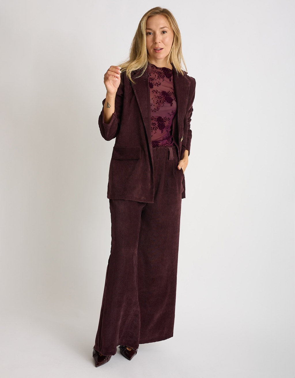 Pantalone Palazzo Effetto Ciniglia