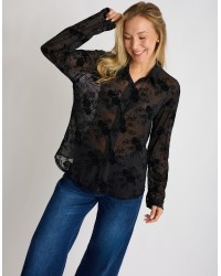 Camicia Tulle Floccata