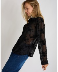 Camicia Tulle Floccata