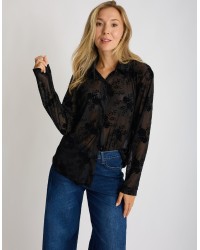 Camicia Tulle Floccata