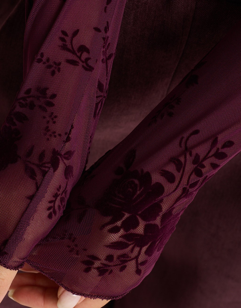 Camicia Tulle Floccata