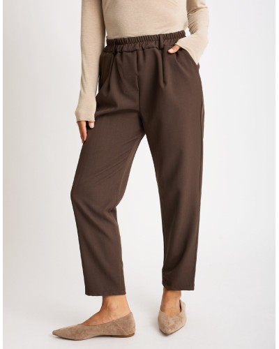 Pantalone Fluido Effetto Spinato