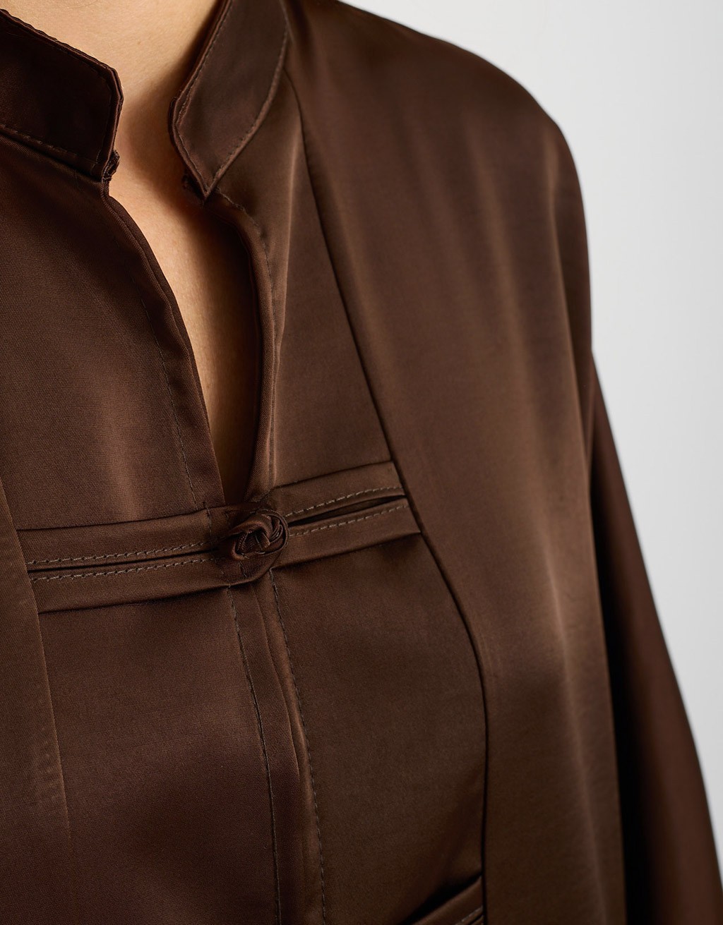 Camicia Raso Pesante Over Alamari
