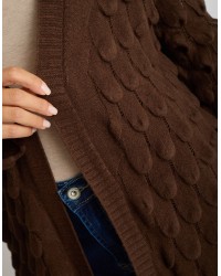 Cardigan Midi Punto Pavone