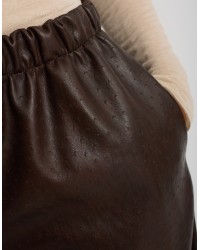 Pantalone Balloon Finta Pelle Lavorata
