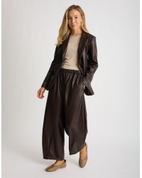 Pantalone Balloon Finta Pelle Lavorata