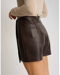 Gonna Pantalone Crop Finta Pelle Lavorata