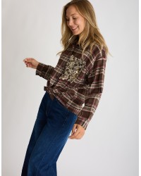 Camicia Quadro Paillettes