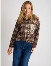 Camicia Quadro Paillettes