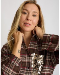 Camicia Quadro Paillettes