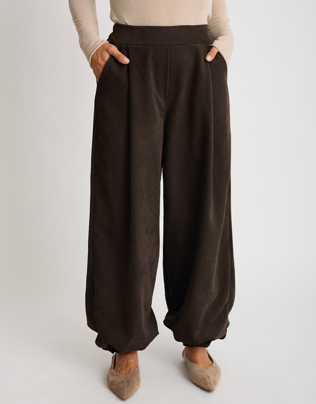 Pantalone Baloon  Mano Pesca Bottone Caviglia