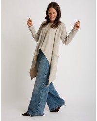 Cardigan Maglia Costine Punte
