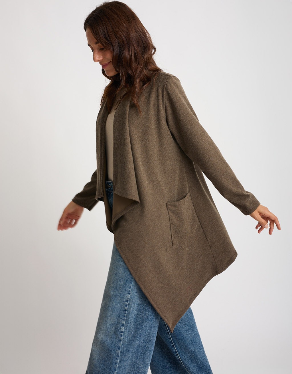 Cardigan Maglia Costine Punte