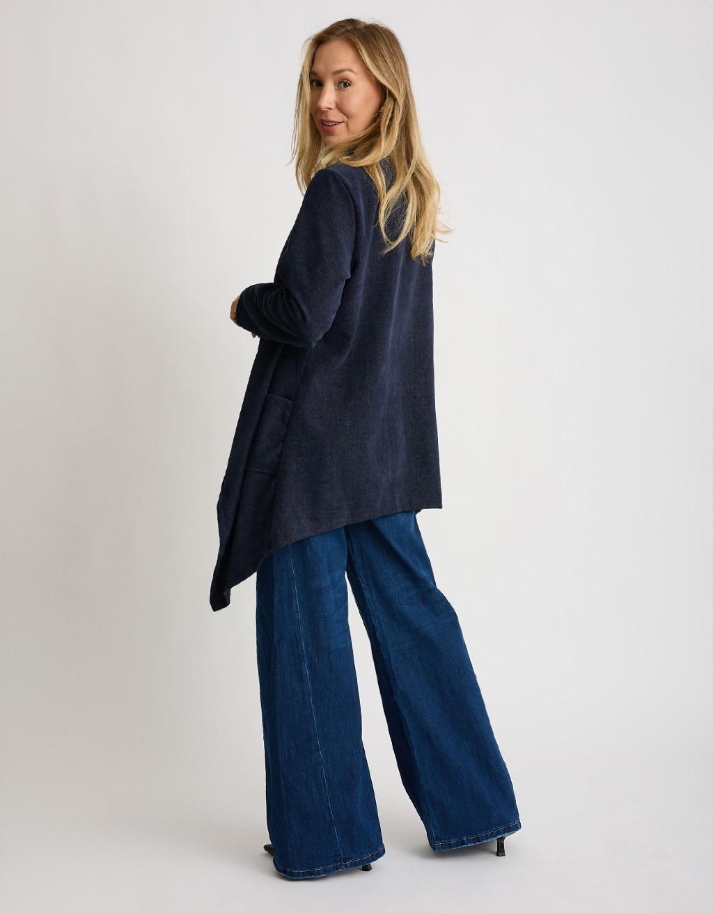 Cardigan Ciniglia Melange Punte