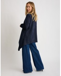 Cardigan Ciniglia Melange Punte