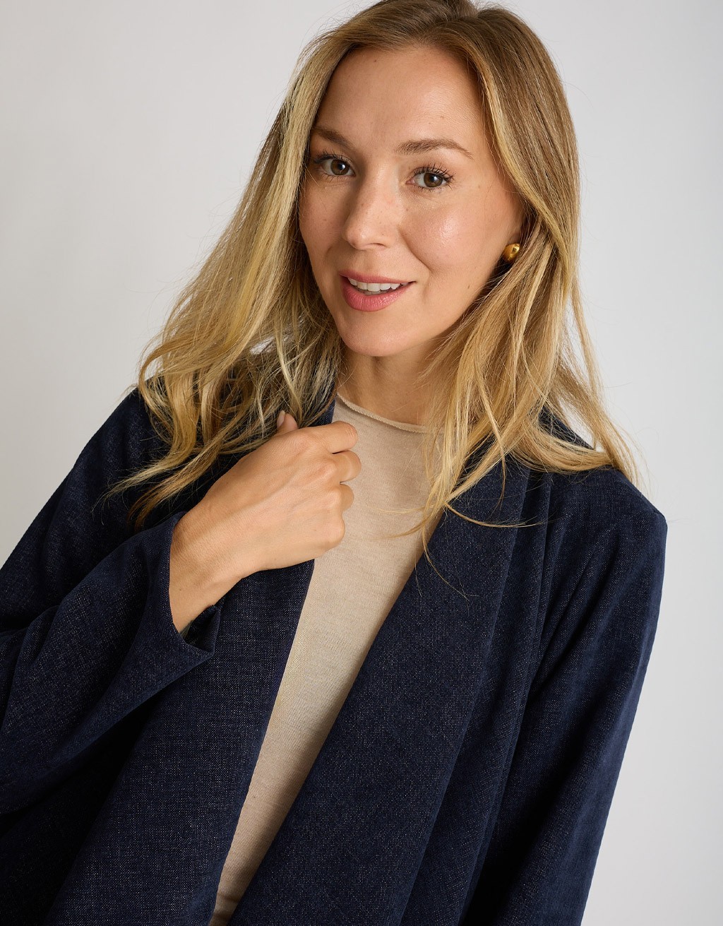 Cardigan Ciniglia Melange Punte