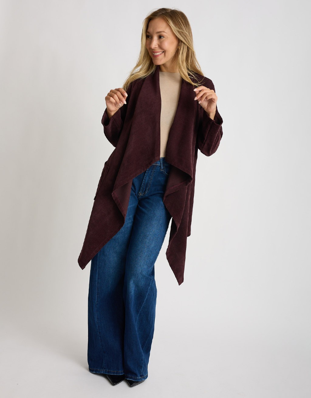 Cardigan Ciniglia Melange Punte