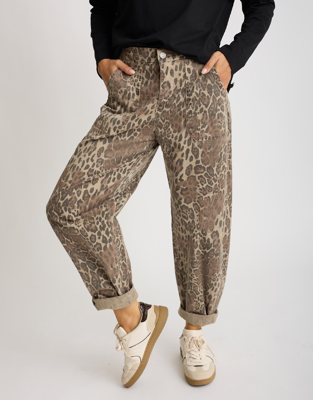 Pantalone Barrel Maculato