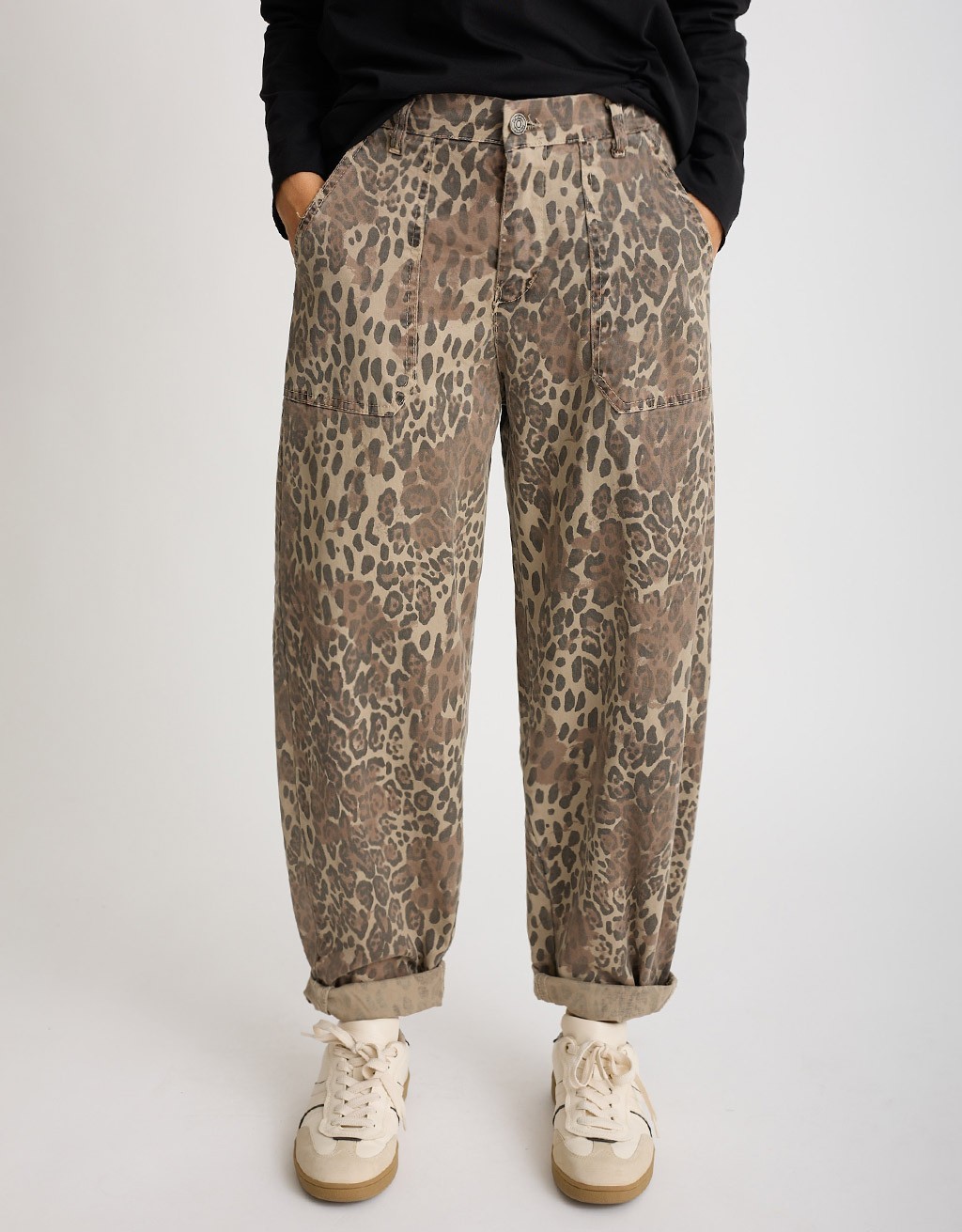 Pantalone Barrel Maculato