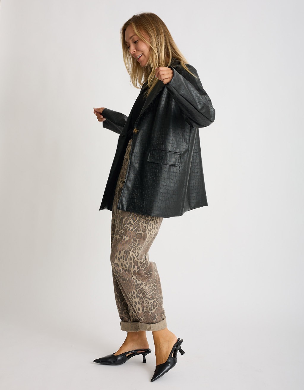 Pantalone Barrel Maculato