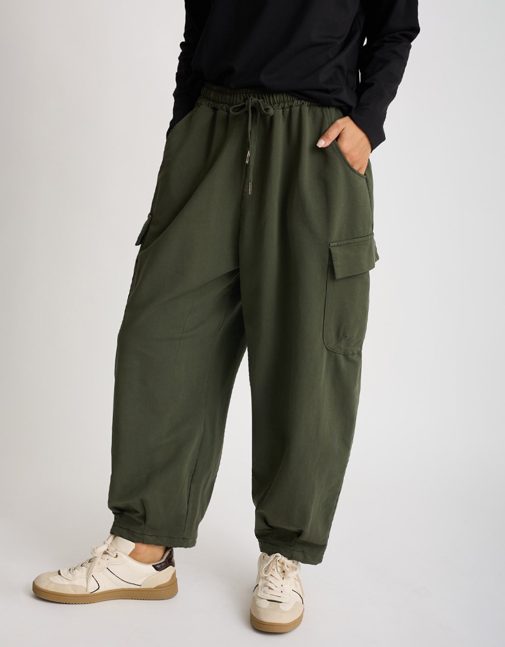 Pantalone Cargo Felpa