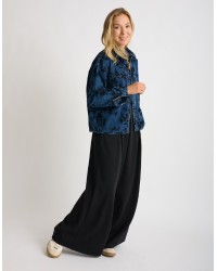 Giacca Camicia Jeans Floccata