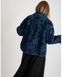 Giacca Camicia Jeans Floccata