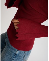 Maglioncino Bordi Ondulati
