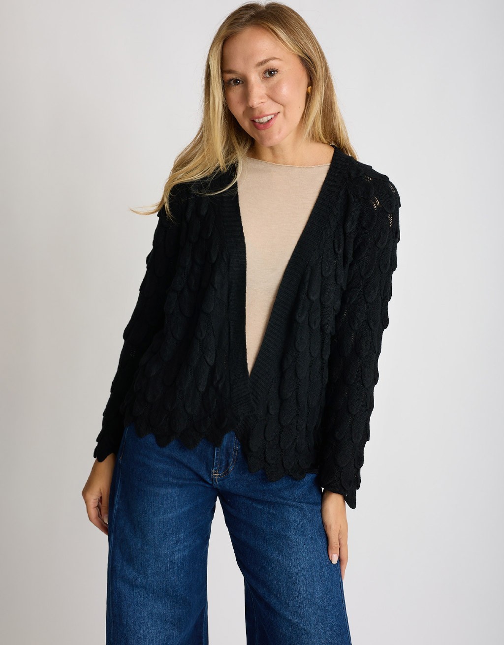 Cardigan Corto Punto Pavone